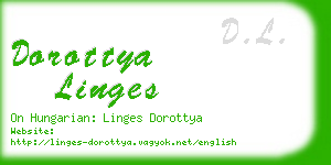 dorottya linges business card